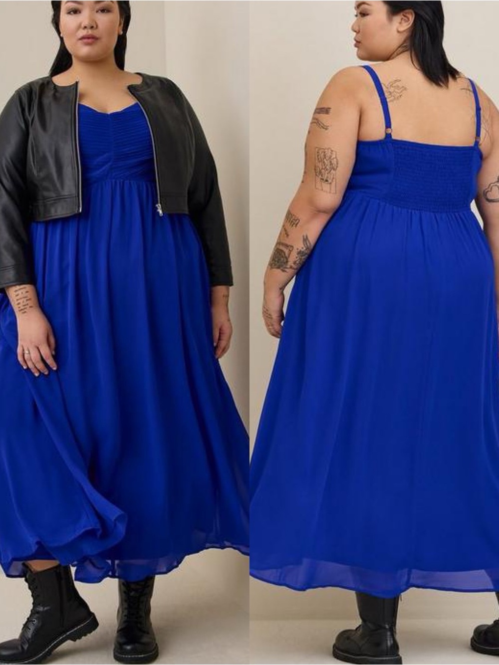 Torrid | Pleated Chiffon Maxi Dress